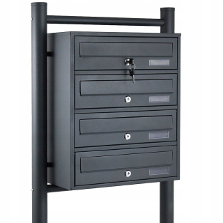 Poštová schránka - Stály Mailbox Lokatorska 4 Graphite S