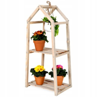 Stojan na kvety - Stojan Drevený záhradný záhonu bylinky Flowers