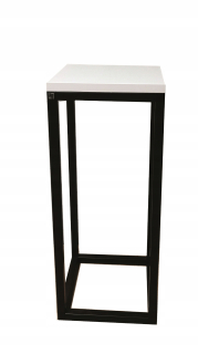 Stojan na kvety - KVĚTOVÝ STOJAN STREDNÝ PÁN ALU 62 CM BIELY LESK