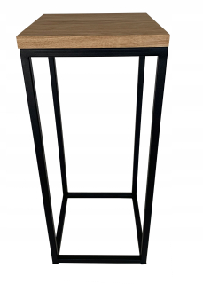 Stojan na kvety - Kovový stojan základne pre kvety drevo dub 60cm