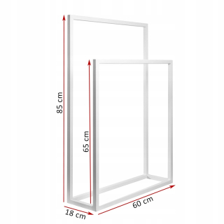 Vešiak - VEŠIAK NA UTERÁKY - LOFT VEŠIAK 60CM - ČIERNA