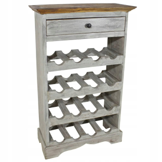 VIDAXL WINE RACK MASILNÉ DREVO Z RECYCLED