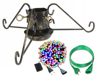 Stojan na vianočný stromček - Vianočný stojan set11 lampy 200LED + Cable