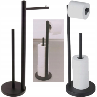 Držiak na toaletný papier - Black Mat Loft WC Držiteľ papiera stojan