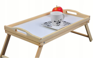 Raňajkový stôl do postele pod podnosom na notebook