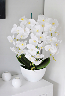 Silikónová orchidea guma umelé 3 produkty, ako sú nažive