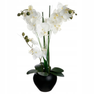 Orchidea Umelá orchidea Big White Flowers 50 cm