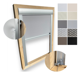 Roleta na strešné okno - Strešné rolety STREŠNÉ ČIERNA ŽALÚZIE PRE WINDOWS VELUX ROTO 60 cm x 130