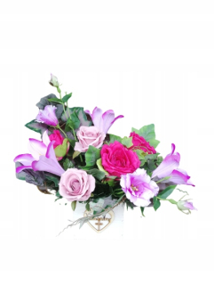 Stres Grave Flowers Composition Bunch z dreva