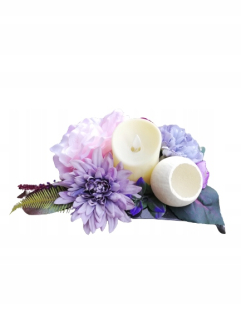 Wrock na hrob kvety Znicz Wiązanka LED Ikebana