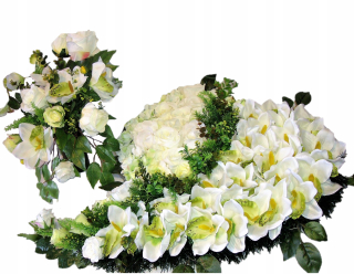Srdce čelenka + Bouquet Grave cintorín kvety Big XXL