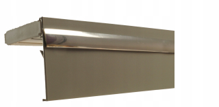 Garnižová lišta - PVC stropná lišta II, hliníkový kryt, 8 cm, 320 cm