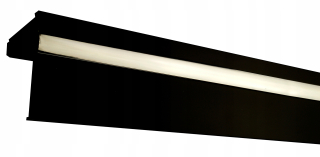 Garnižová lišta - PVC stropná lišta II, hliníkový kryt, 8 cm, 190 cm