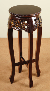 Stojan na kvety - Štýlový kvetinový drevo mahagón Ludwik 75,5 cm 80137