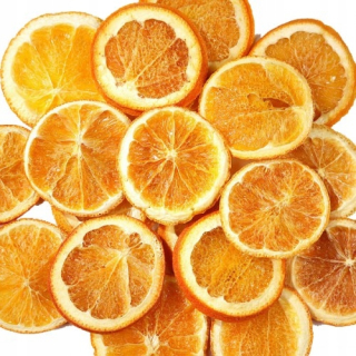 Vianočné ozdoby - Sušené pomarančové plátky oranžovej vône 50 g