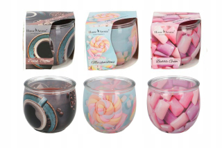 Sviečka - Home Aroma Bubble Gum vonná sviečka 60 mm