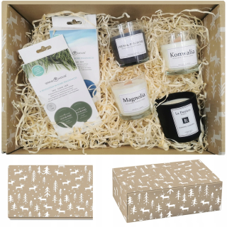 Tradičná sviečka sójová jazmín, Lily of the Valley, Magnolia, Oudh a Patchouli SD 4 PCS.