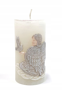 Serafínová sviečka s diódou 70x140 mm