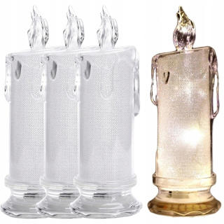 LED sviečka HUier 4 ks.