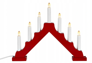 Svietník na stôl - ANSUT Wood Candlestick 30 cm