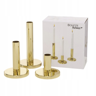 Svietník na stôl - Držiak na sviečky Boltze set 16 cm 3 sviečky