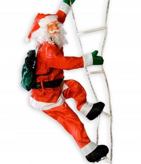 Vianočné osvetlenie - Santa Claus 190 cm na žiariace LED rebríku