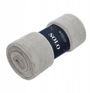 Prikrývka na posteľ - Prikrývka z ihly a závitov polyester 220 x 200 cm odtiene šedej striebornej farby