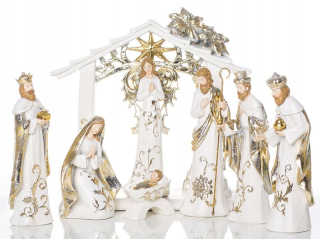 Vianočný betlehem, veniec dekorácia - Betlehem - 31 cm - decorati