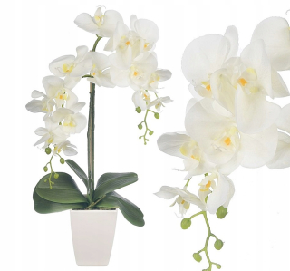 Umelé kvety orchideí. Umelé silikónové kvetina