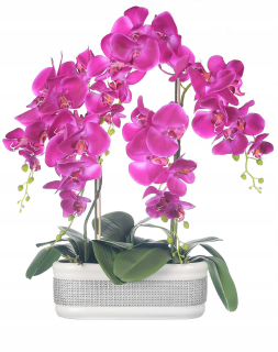Umelá silikónová orchidea + maska na tvár zadarmo