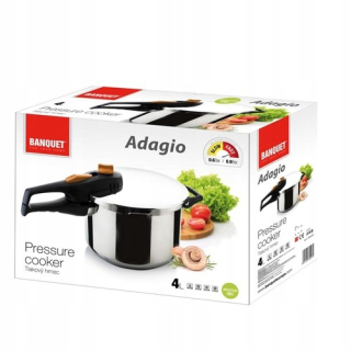 Tlakový hrniec - Quick-sušička 4L Adagio Banquet Indukcia Parný hrniec