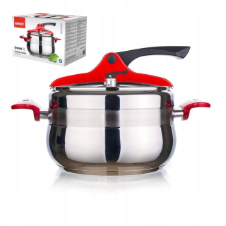 Tlakový hrniec - Quick-sušička hrniec Banquet Grande 5L červená