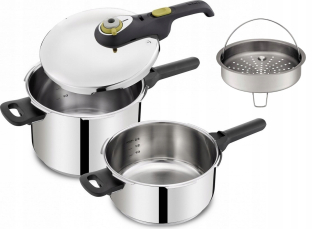 Tlakový hrniec - TEFAL P2544341 QUALOWE + kôš 4 a 6 L Indukčné