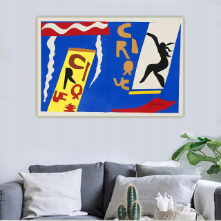 Domáci dekorácia salón Henri Matisse Circus, s jazzovým obrazom