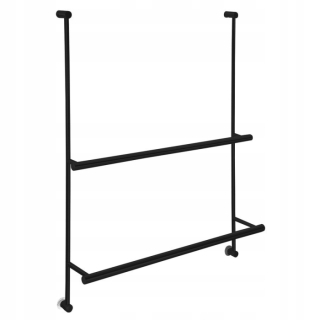 Vešiak - SAPHO CABIN Hanger 600x730x125 mm čierna rohož