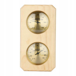 Sauna 2in1Higrometer Drevená pre saunu