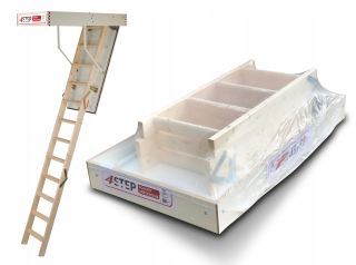 Podkrovné schody - Attrice schody 4Step: thermo + 32mm 110x70 teplá
