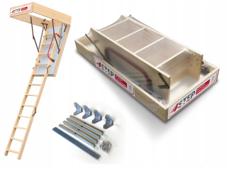 Podkrovné schody - EXTREME loft 76mm 112x60 + FIXING