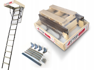 Podkrovné schody - Schody MINI STALLUX 80x60 1,2W upevnenie