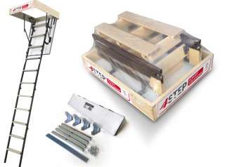 Podkrovné schody - Schody MINI STALLUX 80x70 1,2W upevnenie