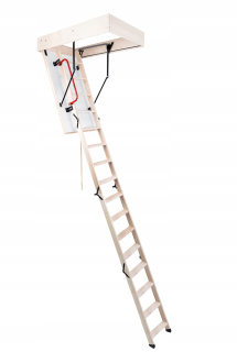 Podkrovné schody - Schody sú až 330 cm Ománe Long Extra 140x70 so zábradlím