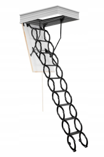 Podkrovné schody - Scissor 80x70 loft OMÁN METAL BOX