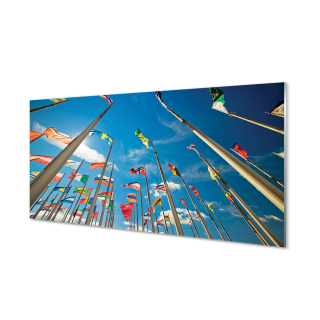 Plátno vytlačte rôzne vlajky 140x70 cm
