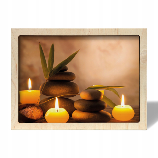 Wall Photo Box Sviečka rámu Spa Stone 70x50