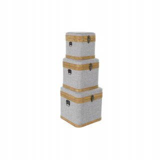 Sada dekoratívnych DKD DOM DECON Grey Boxes