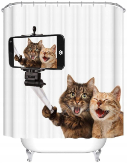Sprchová závesnica vložka pre kúpeľňu Funny Animals