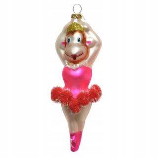 Sklenená balerína balerína v kroji, 18,6 cm