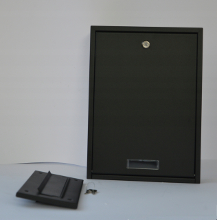 Poštová schránka - Písmená Letter Mail Black Fence