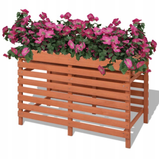 Pot Vidaxl 100 cm x 50 x 71 cm drevené odtiene hnedej a béžovej