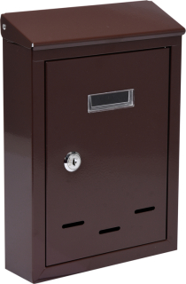 Poštová schránka - Letterbox hnedé 285x200x60mm